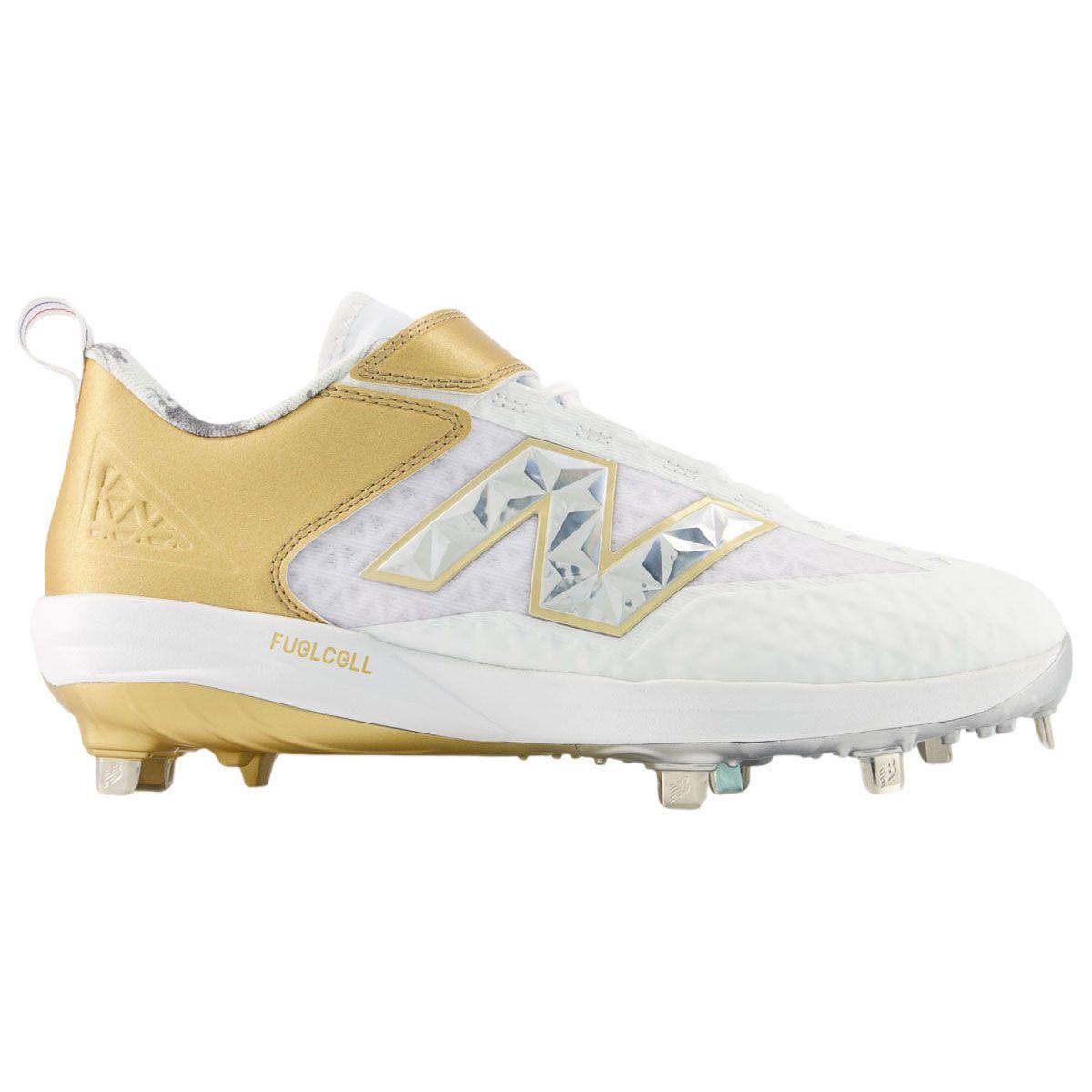 New Balance 4040v8 Ring Season White Metal Cleats