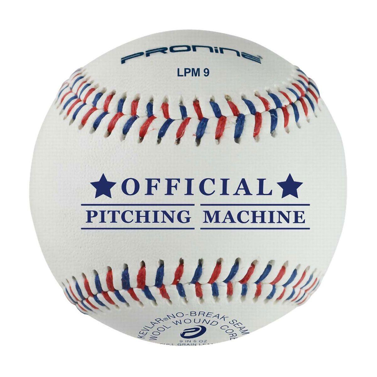ProNine One-Dozen Leather Pitching Machine Baseballs