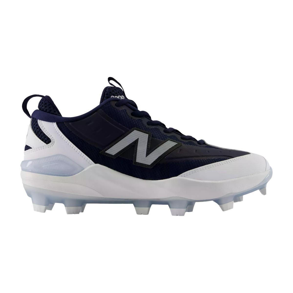 New Balance 3000v8 Team Navy/White Molded Baseball Cleats