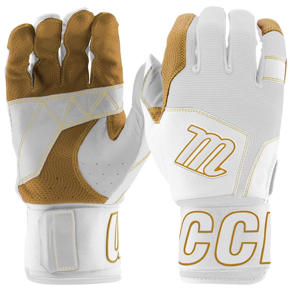 Marucci Blacksmith Wrap Adult Batting Gloves white