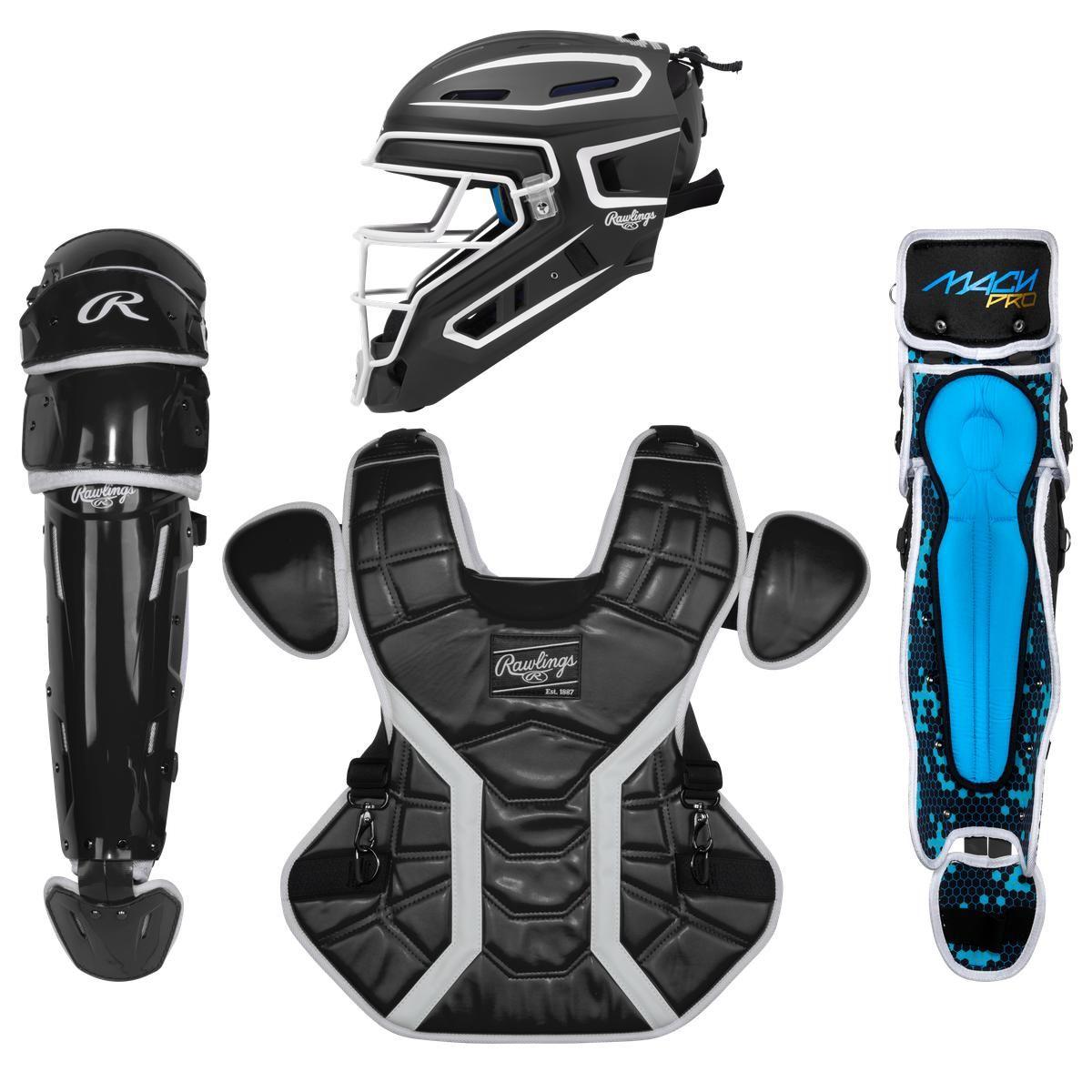 Rawlings Mach Pro Series Catcher's Set black/white