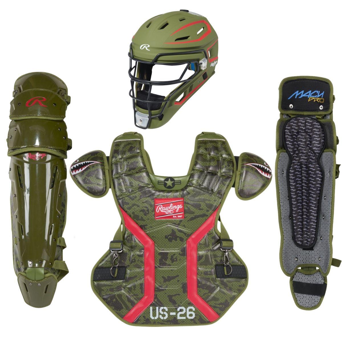 Rawlings Mach Pro Armed Forces Catcher's Set