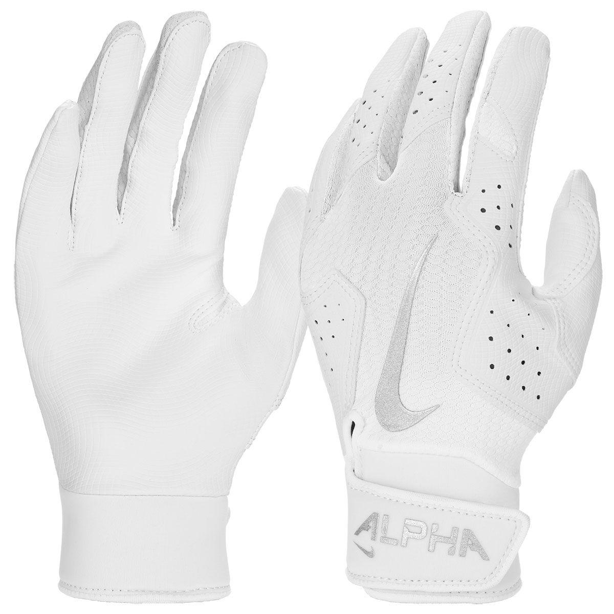 Nike Alpha 2.0 Youth Batting Gloves white