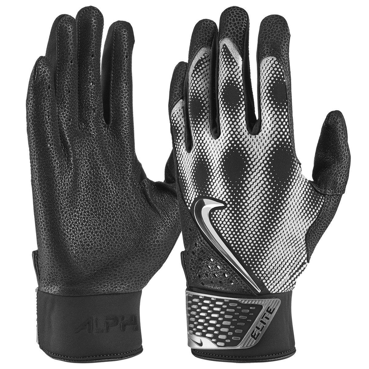 Nike Alpha Elite Batting Gloves black