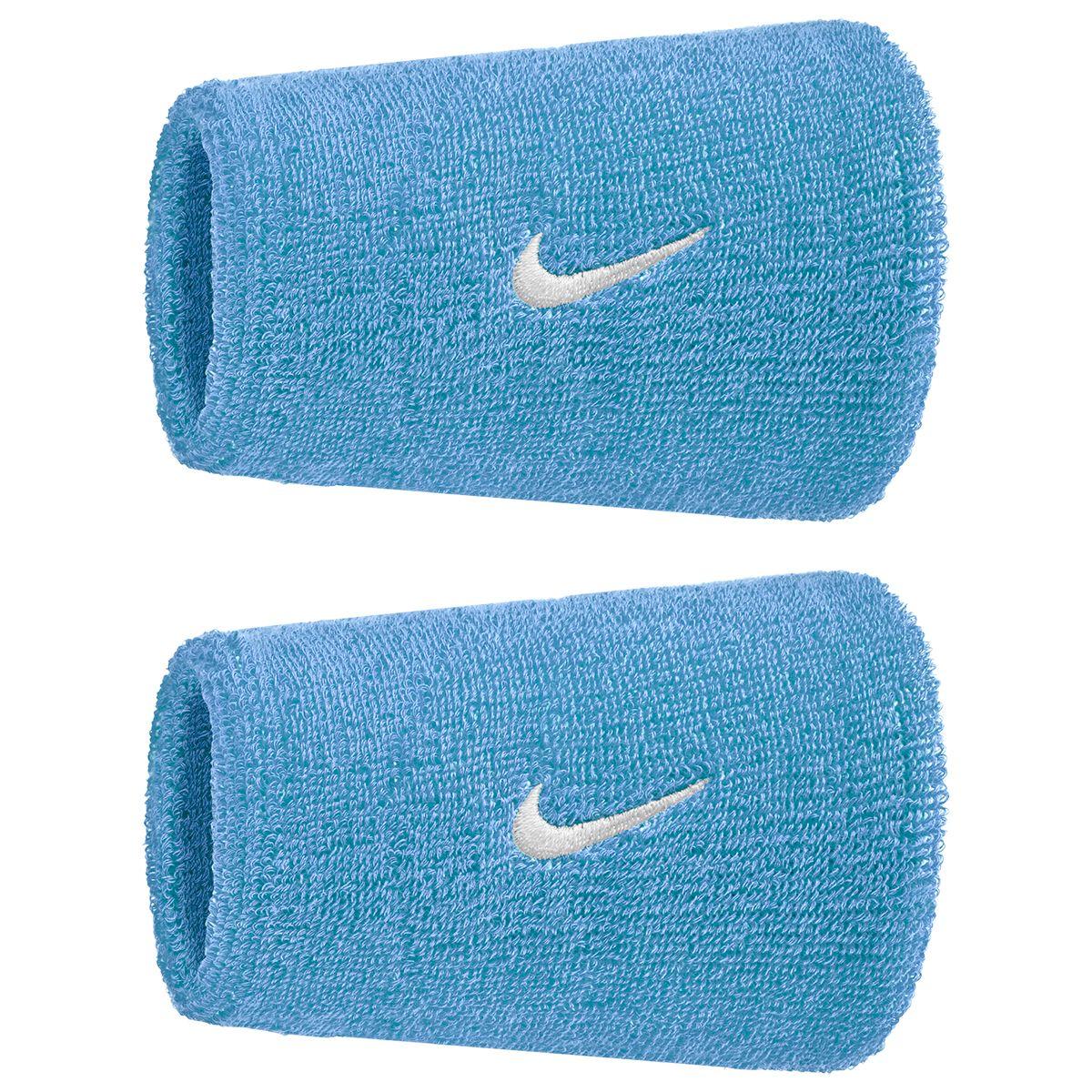Nike Swoosh Classic Double Wide Wristbands 2-Pack university blue