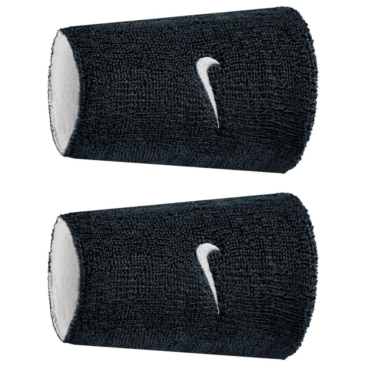 Nike Swoosh Classic Reversible Double Wide Wristbands - 2 PK