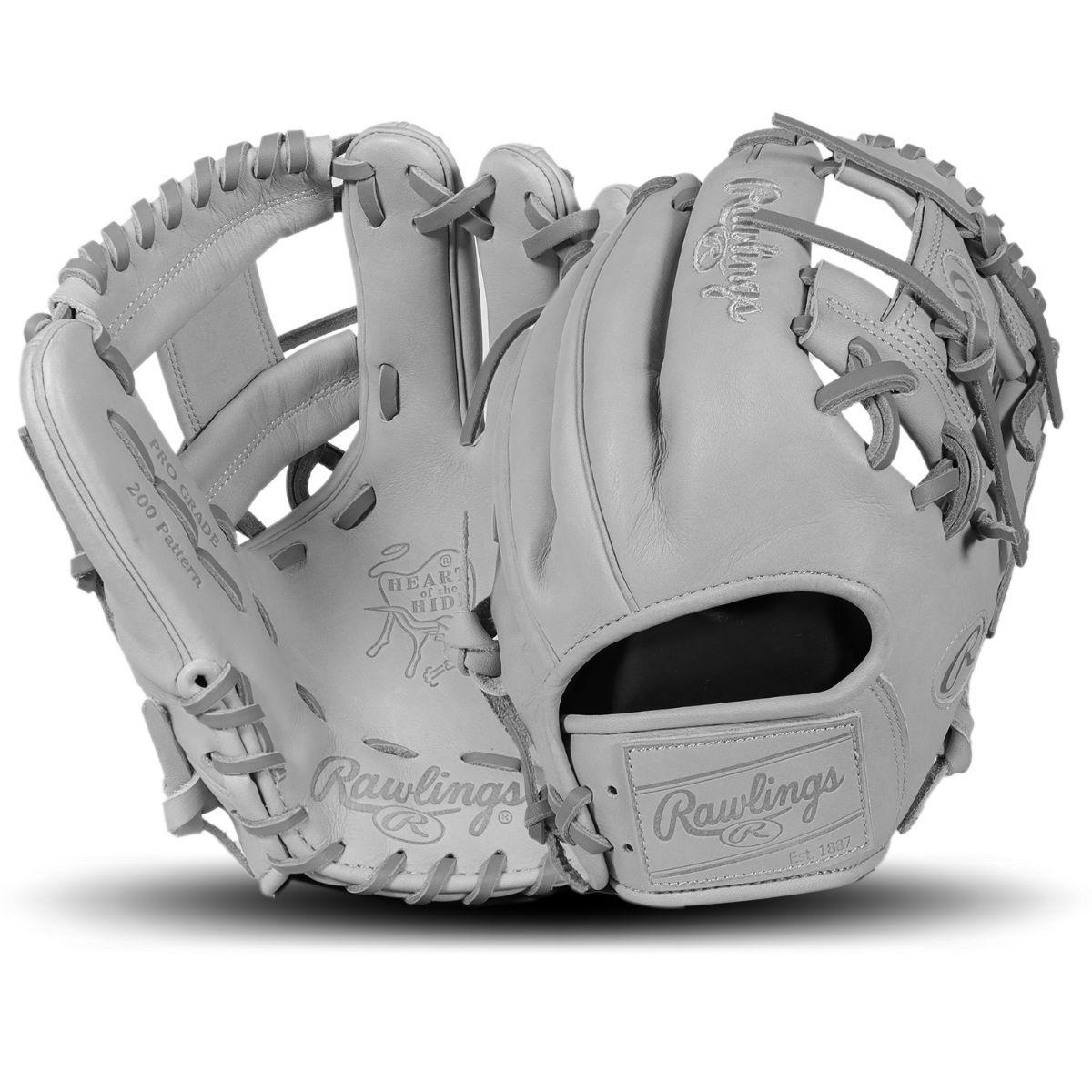 Rawlings Heart of the Hide PRO204 Grey Monochrome 11.5" Infield Glove