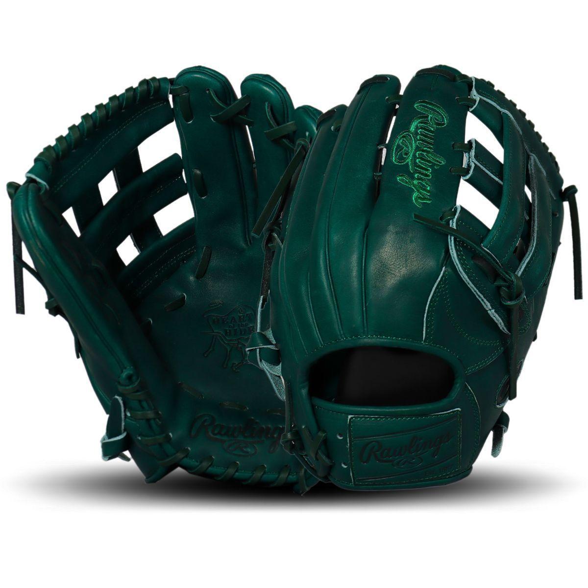 Rawlings Heart of the Hide Dark Green Monochrome 12.75" Outfield Glove