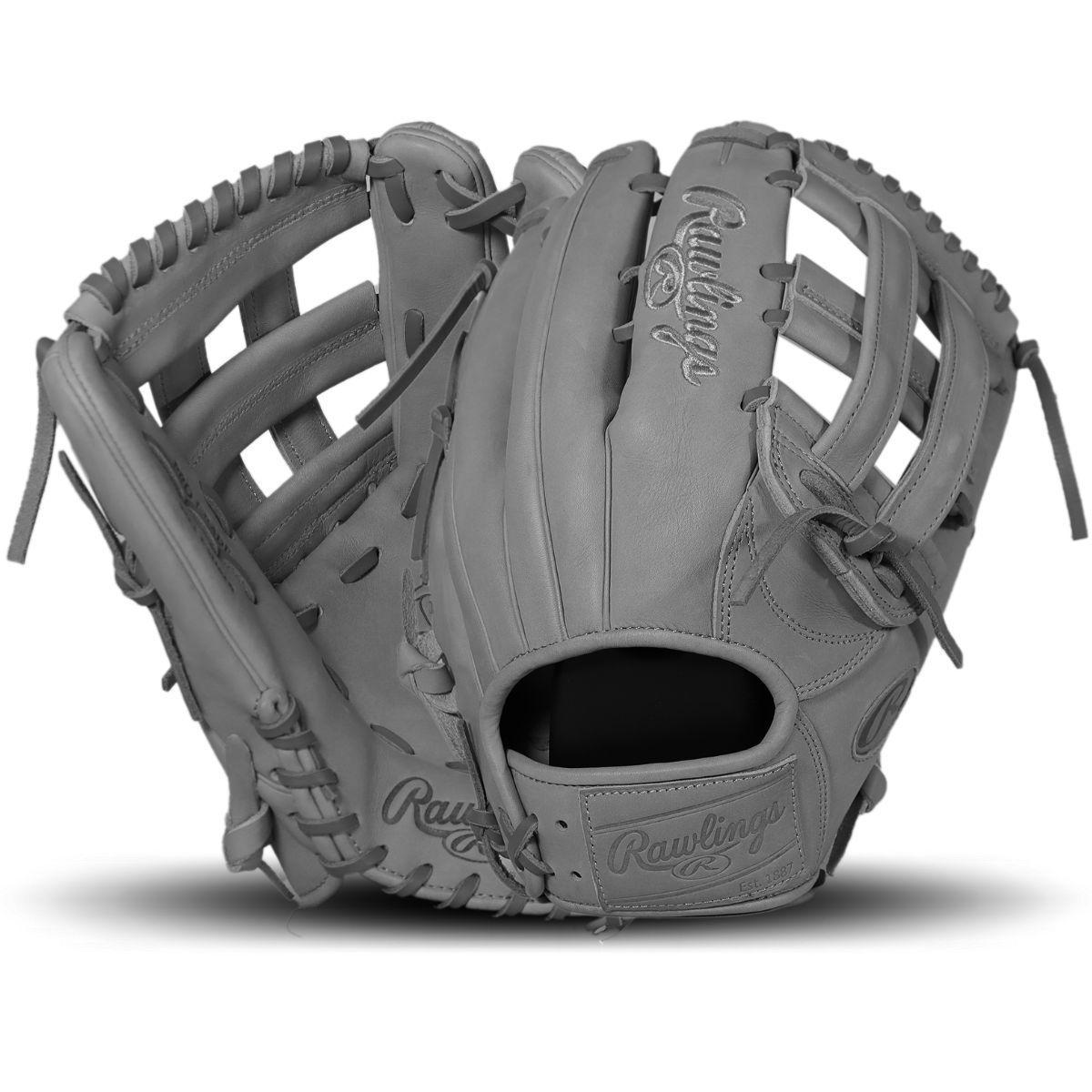 Rawlings Heart of the Hide Grey Monochrome 12.75" Outfield Glove