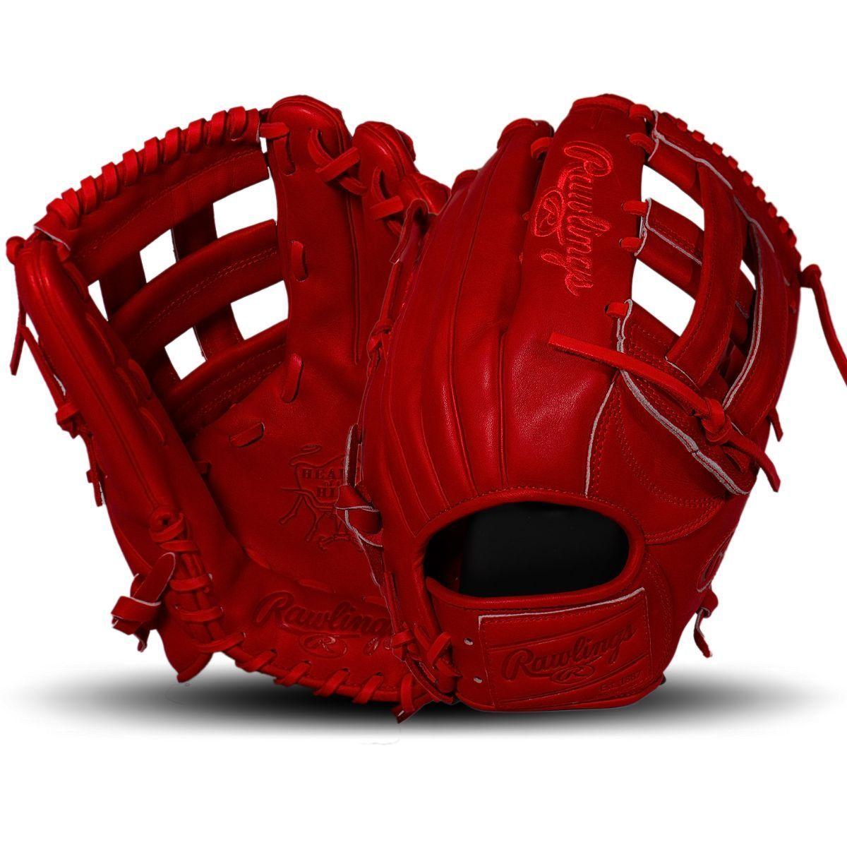 Rawlings Heart of the Hide Scarlet Monochrome 12.75" Outfield Glove