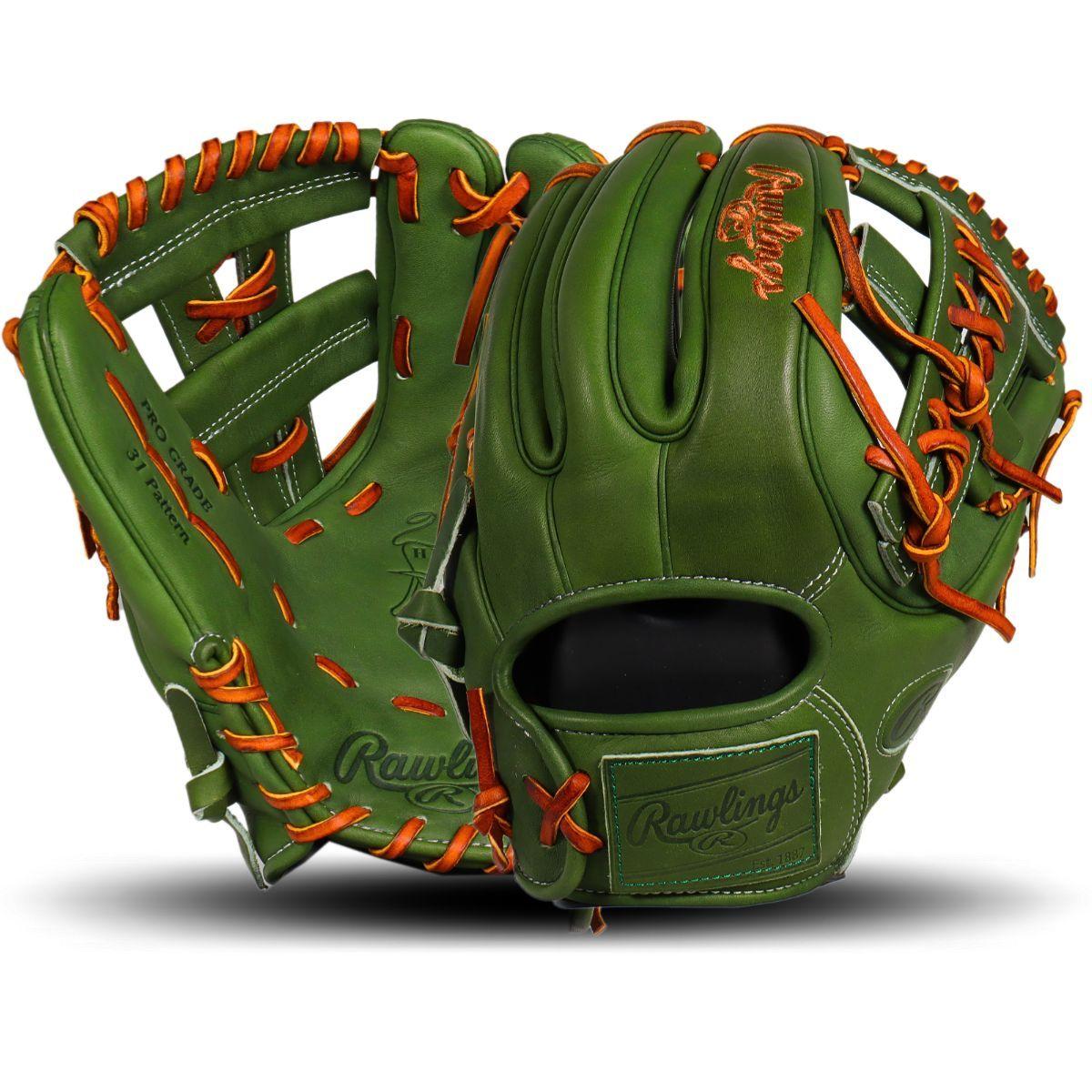 Rawlings Heart of the Hide PRO314 Military Green Monochrome 11.5" Infield Glove