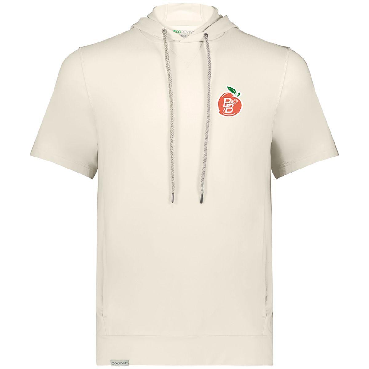 White Better Baseball Short Sleeve Hoodie