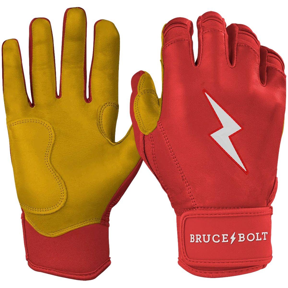 Bruce Bolt Short Cuff Premium Pro Adult Batting Gloves | Better