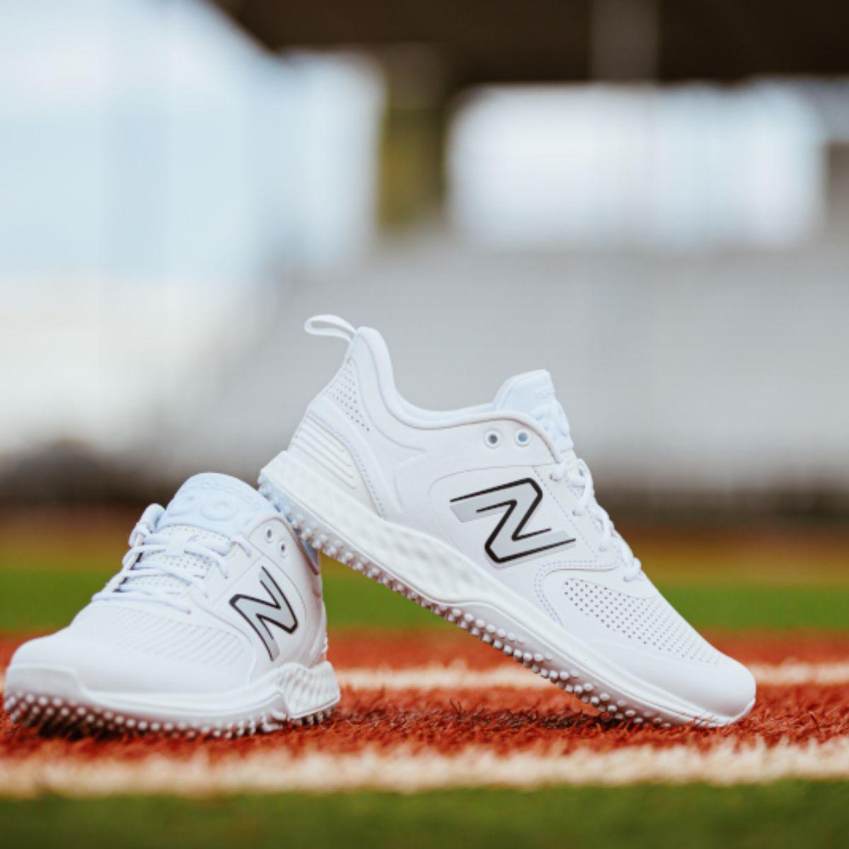 New Balance 3000 v6 White Turf Shoes | Better Baseball