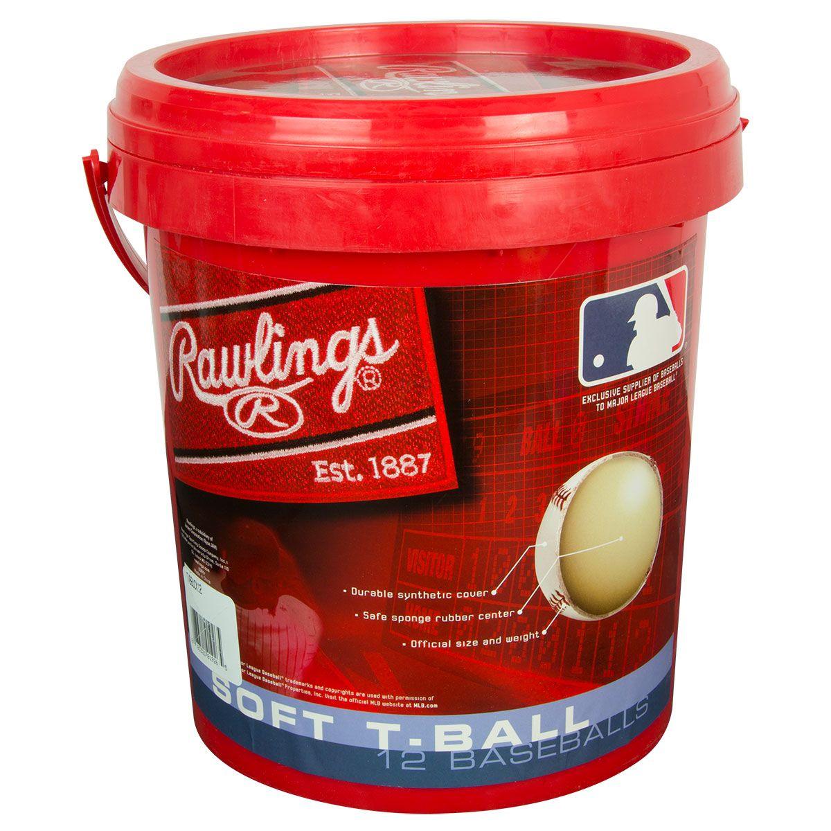 Rawlings 1-Gallon Dozen Tee Ball Bucket: TVBBUCK12