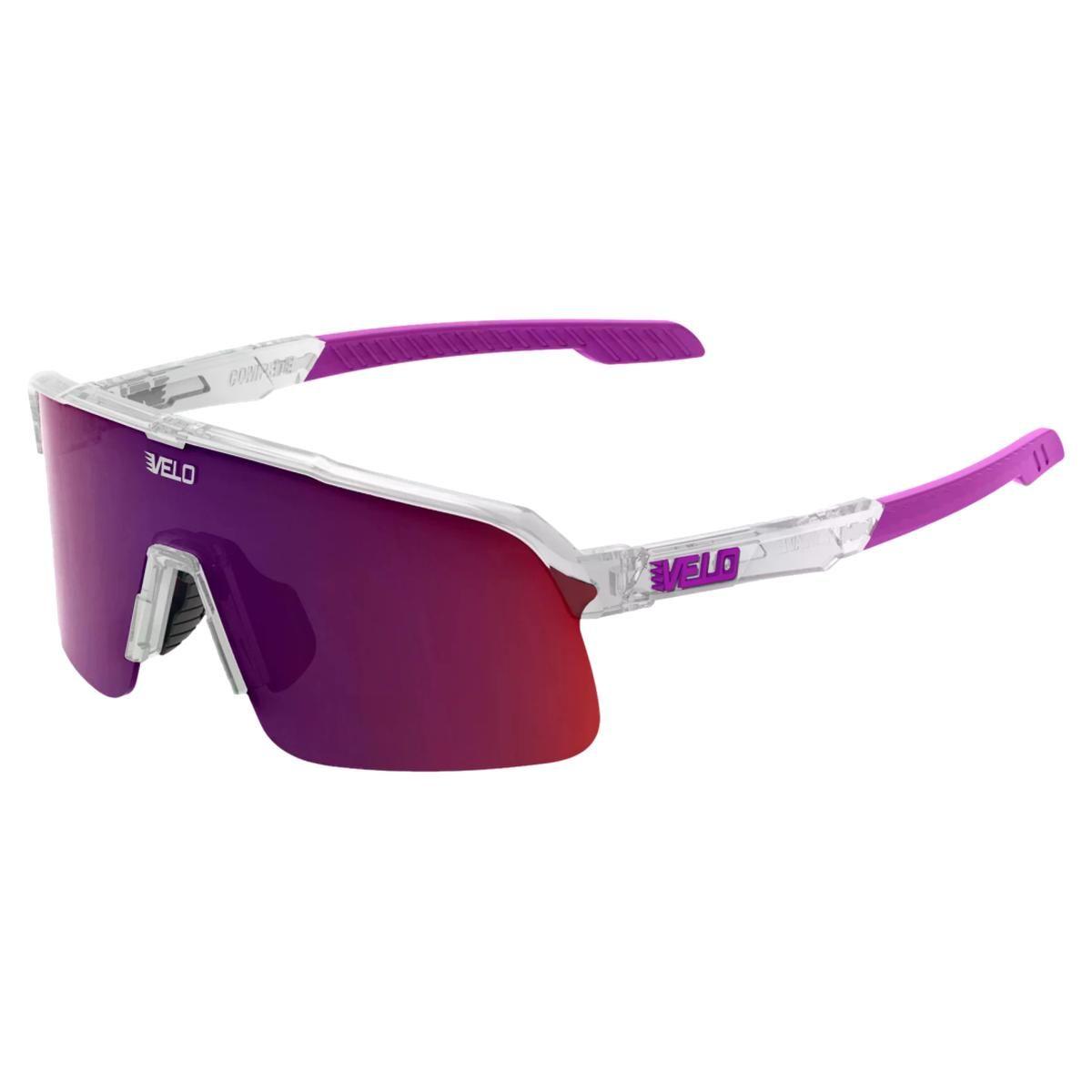 Velo Shades Slider Gen2 Clear Purple Sunglasses