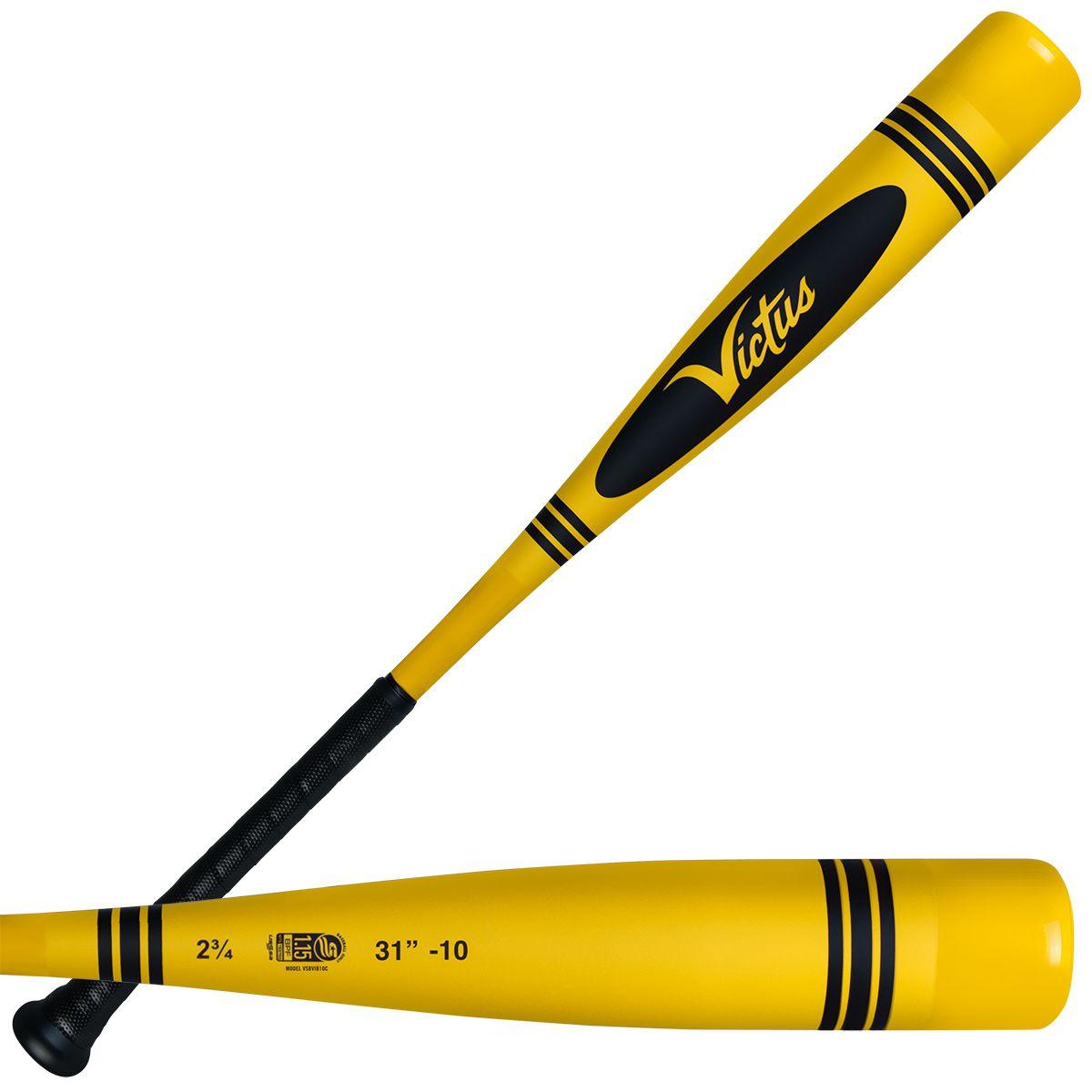 2025 Victus Vibe Yellow Crayon Drop 10 USSSA Baseball Bat