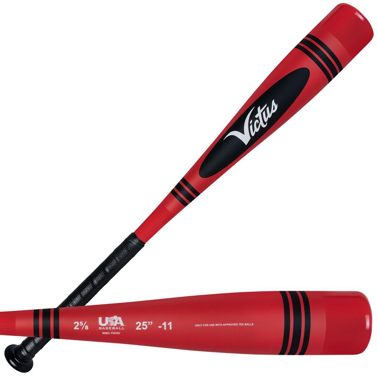 2025 Victus Vibe Red Crayon Drop 11 USA Tee Ball Bat