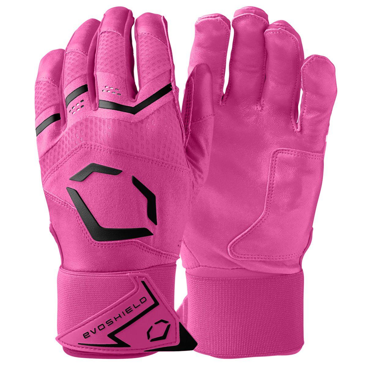 EvoShield Carbyne w/ Strap Adult Batting Gloves pink
