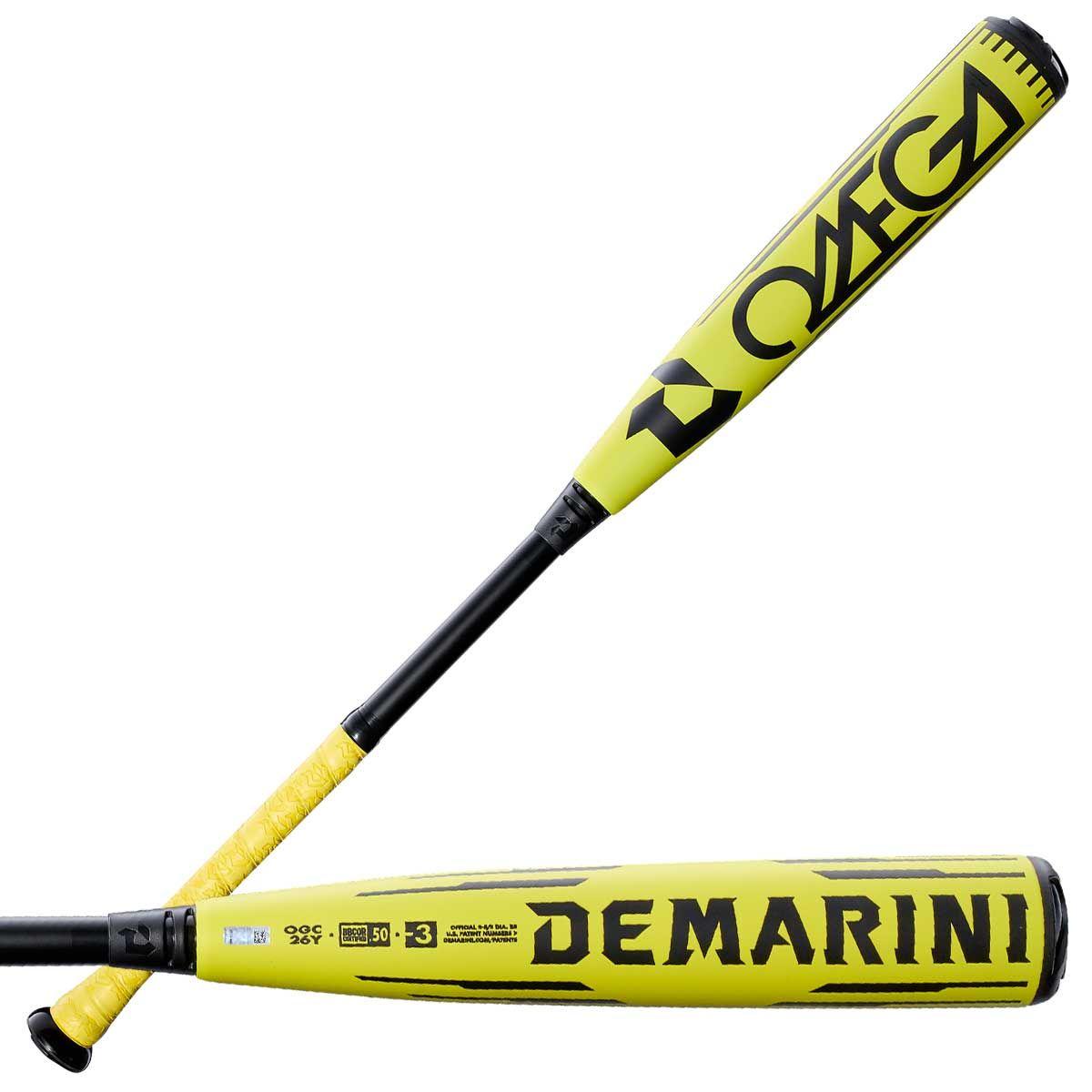 2026 DeMarini Omega Electric Yellow BBCOR Baseball Bat