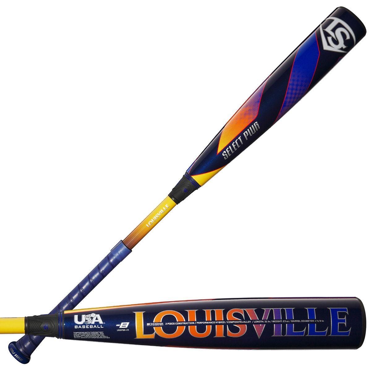 2025 Louisville Slugger Select PWR Drop 8 USA Baseball Bat