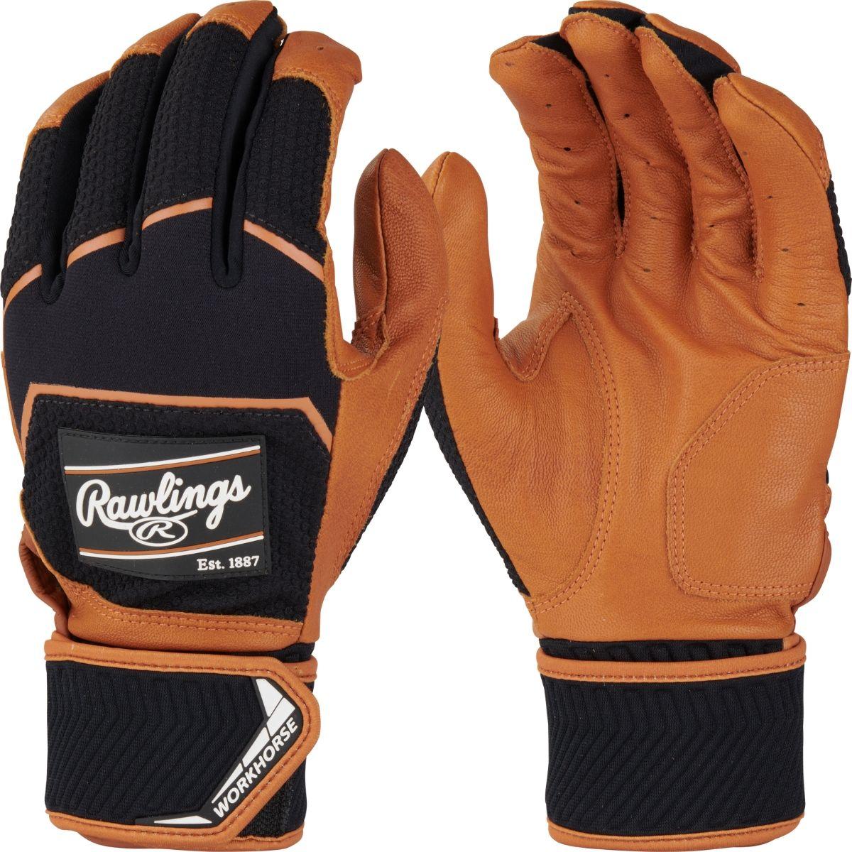 Rawlings Workhorse Compression Strap Adult Batting Gloves