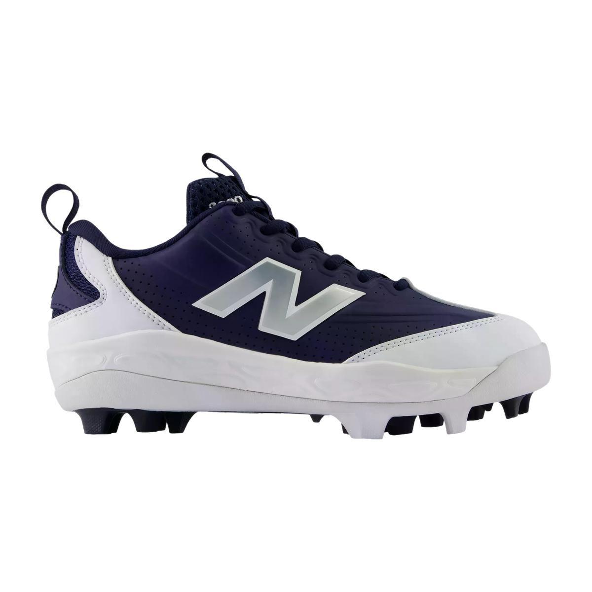 New Balance 3000v8 Navy/White Youth Molded Baseball Cleats