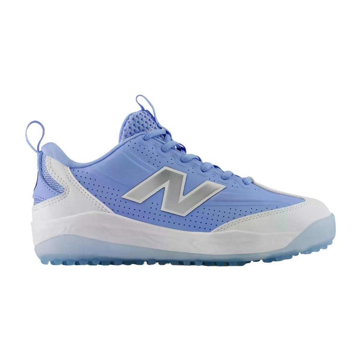 New Balance 3000v8 Carolina Blue Youth Turf Baseball Shoes