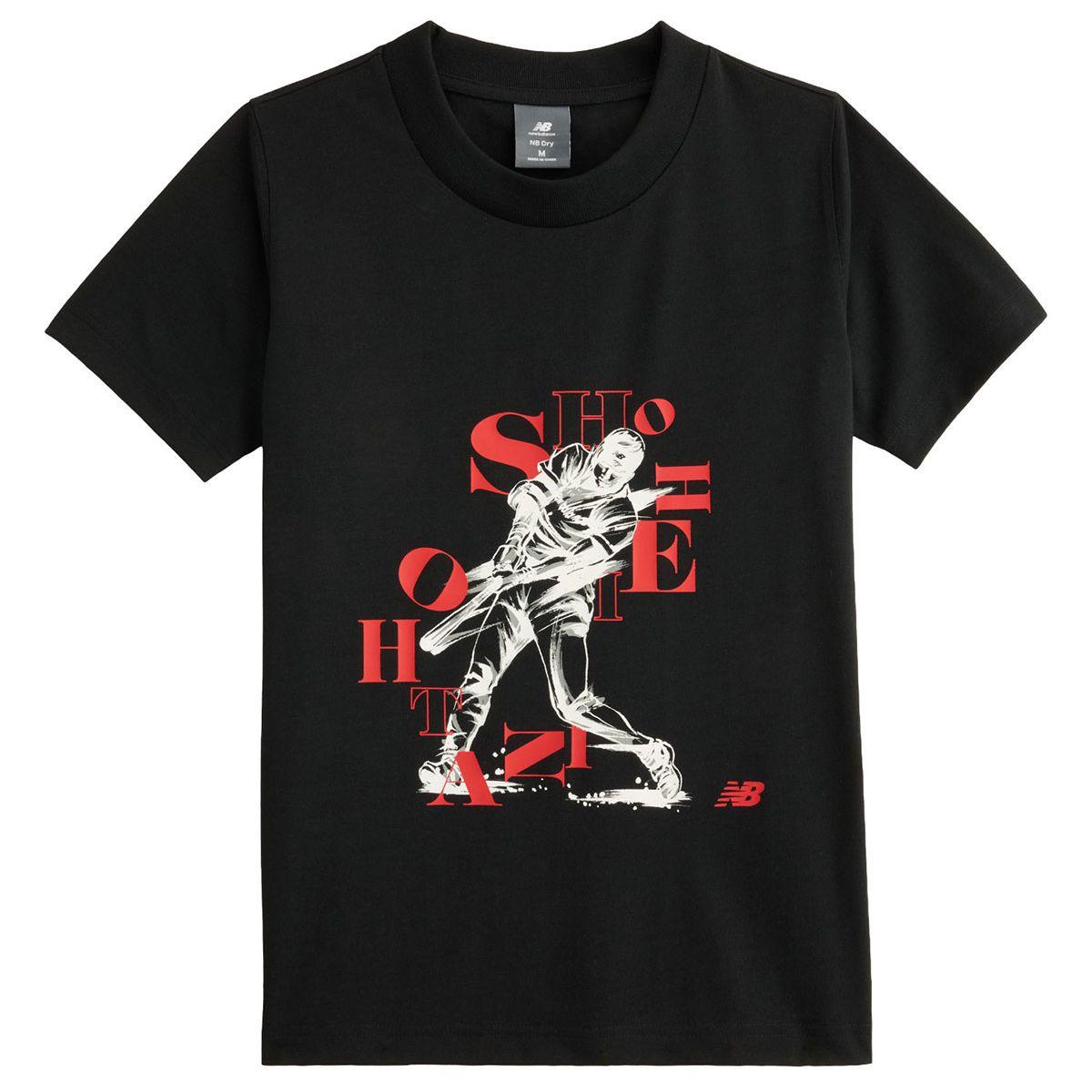 New Balance Shohei Graphic Youth Short Sleeve T-Shirt Black