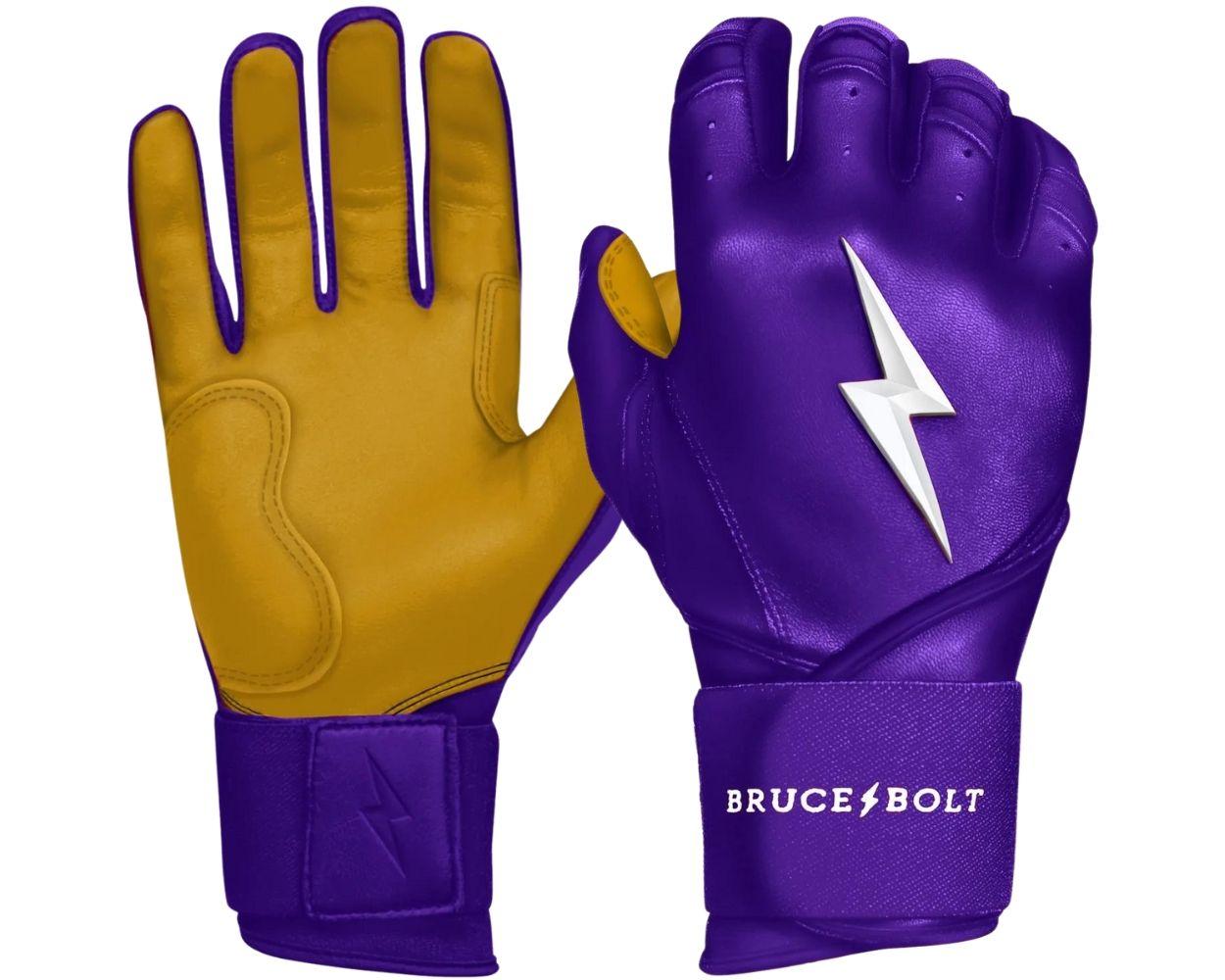 Bruce Bolt Batting Gloves Youth Premium Long Cuff