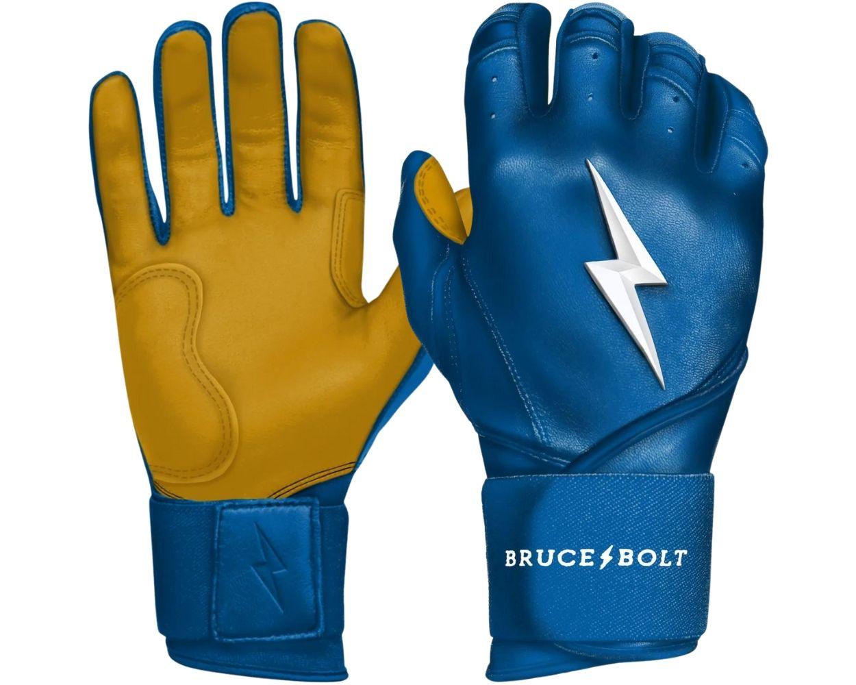Bruce Bolt Batting Gloves Adult Premium Long Cuff | Better Baseball
