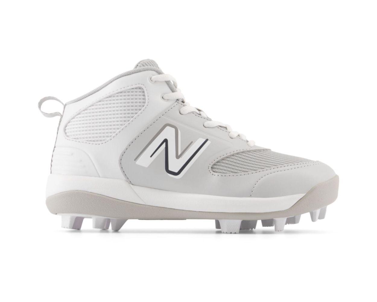New Balance Youth 3000 V6 Rubber Molded Cleat Grey / 10.5