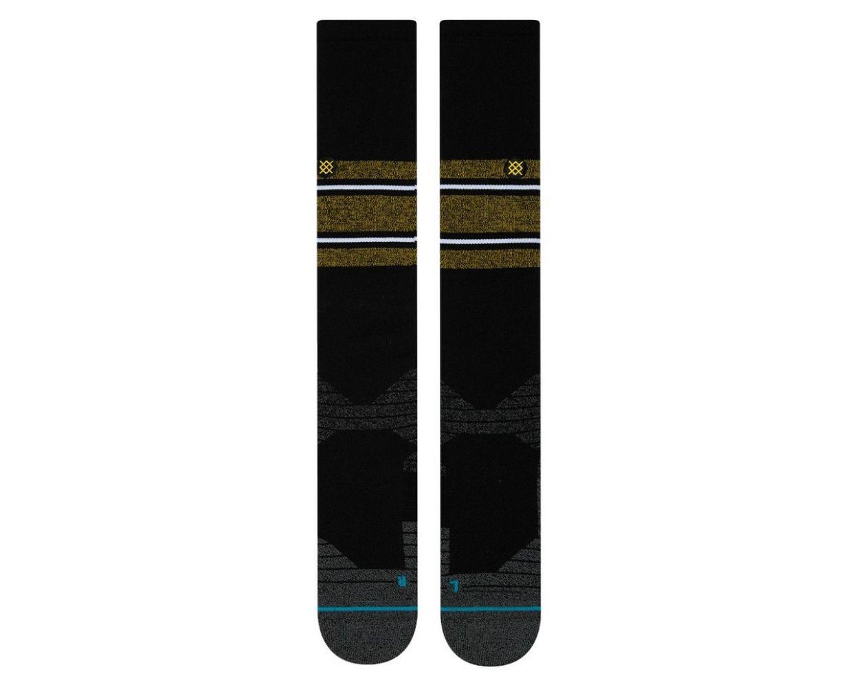 MLB Stance Diamond Pro Stripe OTC Socks - Black/Yellow