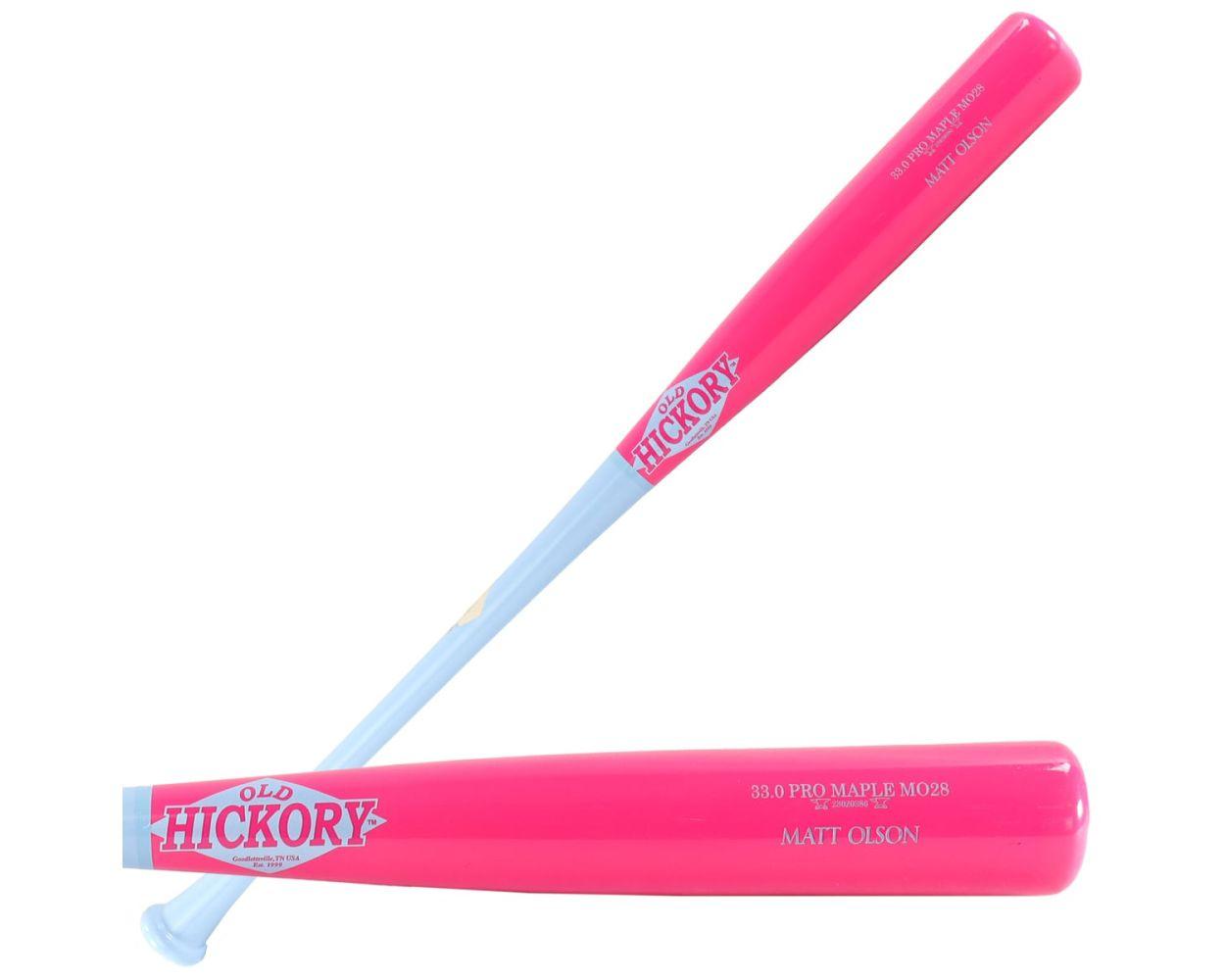 Wood Bats | Custom Pro Baseball Bats | J143M Steel Pressed Pink