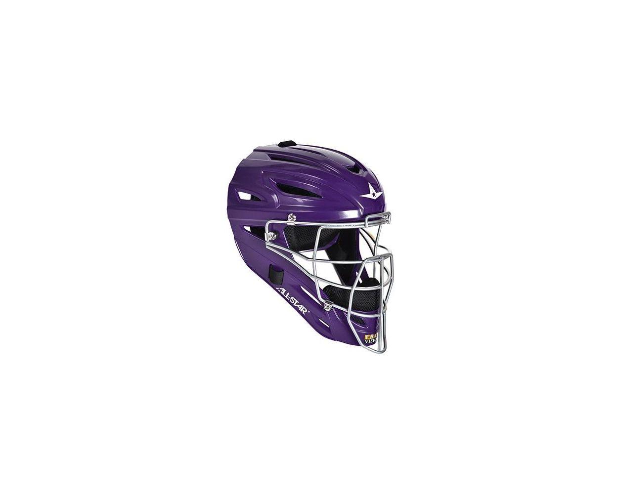 All-Star MVP2510 System 7 Catcher's Helmet, Youth (Silver)