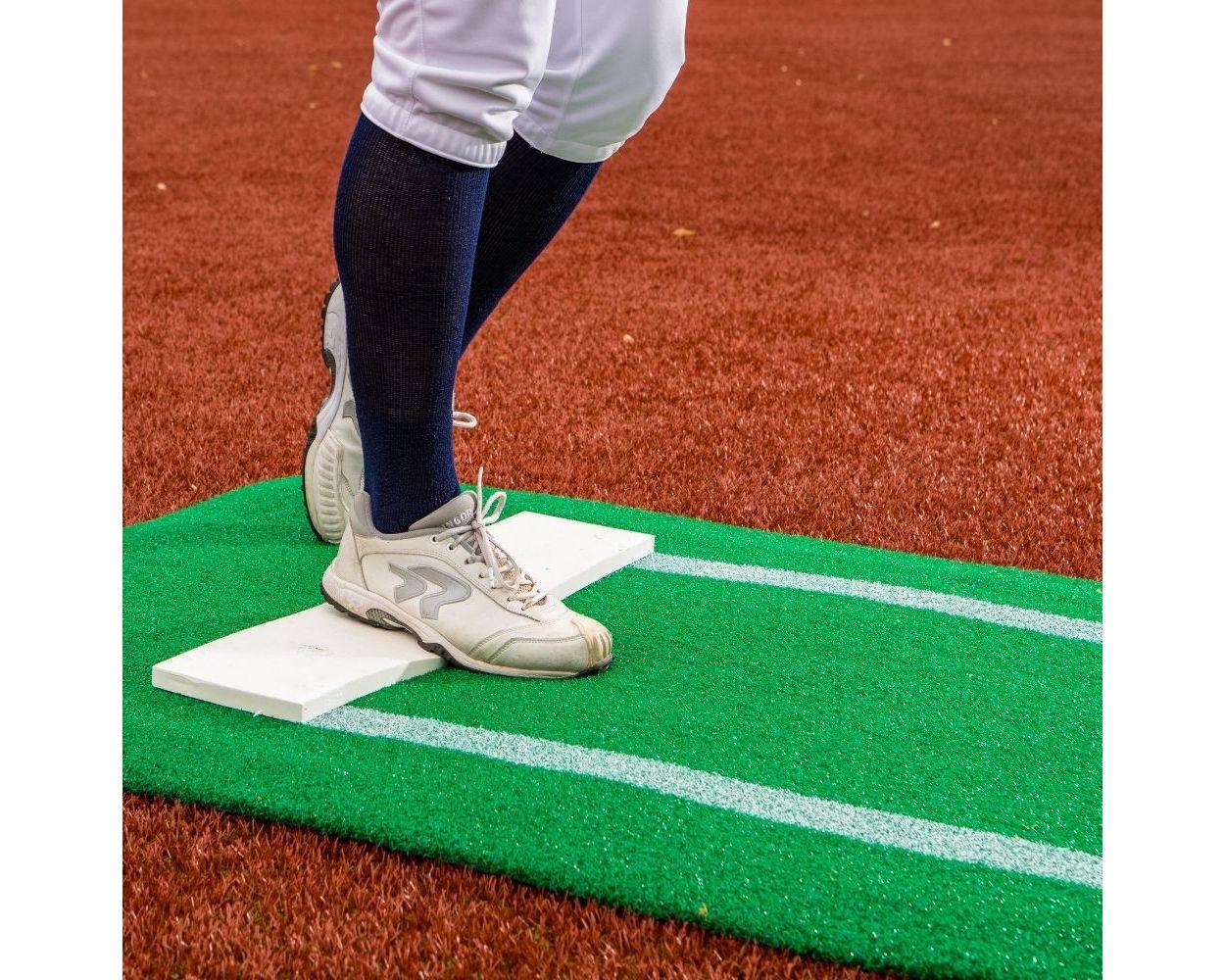 Paisley's Long Spiked Non-Slip Softball Pitching Mat