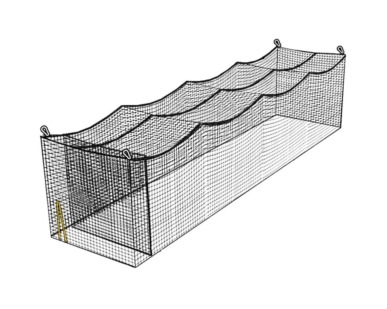 inflation Brød Overflødig READY-2-GO NETS Backyard Batting Cage Netting (#21 Nylon) | Better Baseball