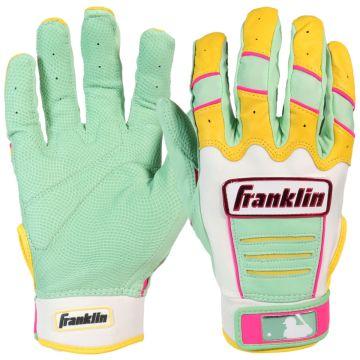 Franklin CFX Pro Custom Mint/Yellow Adult Batting Gloves