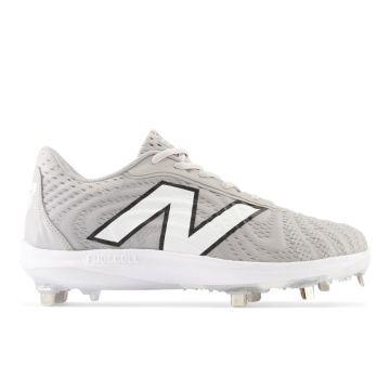 New Balance L4040v7 Grey Metal Cleats: L4040TG7