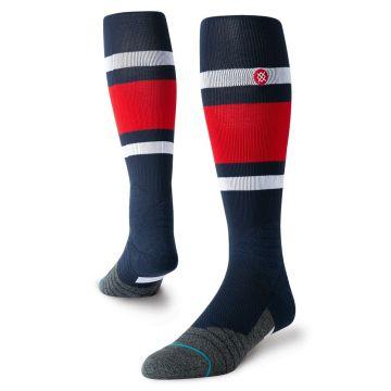 Stance M759B19BRA Braves Stripe Over the Calf Socks