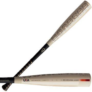 Warstic Bonesaber Hybrid Metal -10 USA Baseball Bat: MBBSH24UBWH