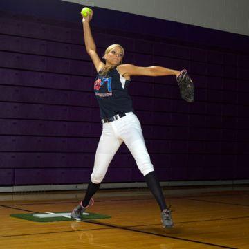 Jennie Finch MP3009 Softball Pitching Mini-Mat With Powerline