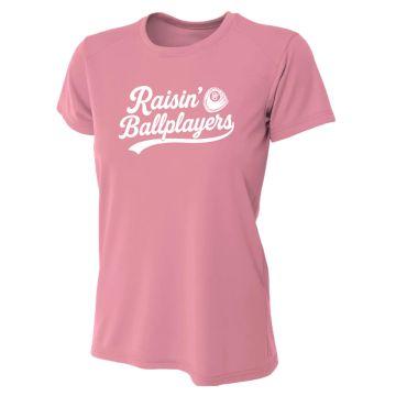 Raising Ballplayers Women's T-Shirt pink front