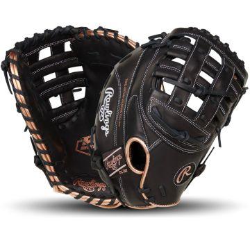 Rawlings R9 12.5" Fastpitch First Base Mitt: RR9SBFBM-17B