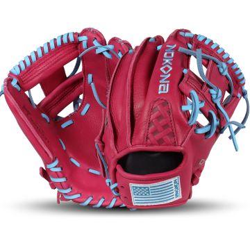 Nokona S1-EP400 All-American Cherry Pie 11.5" Youth Infield Glove: S1-EP400CHERRY