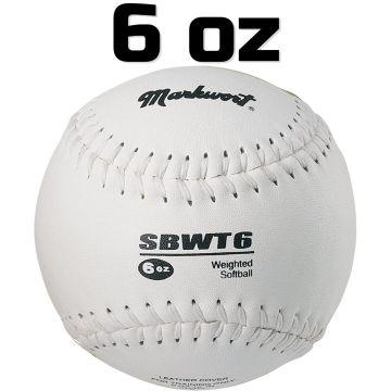 Markwort SBWT6 12 Inch 6 oz Weighted Softball