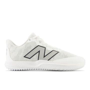 New Balance T4040v7 White Turf Shoes: T4040W7