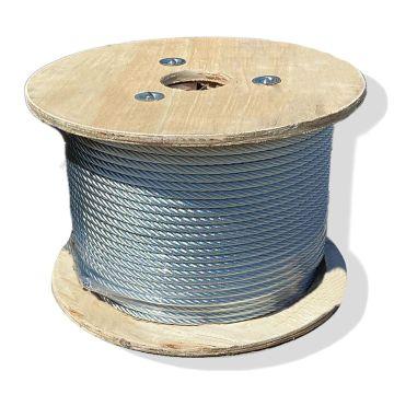 500ft Spool 7x19 5/16in Galvanized Cable