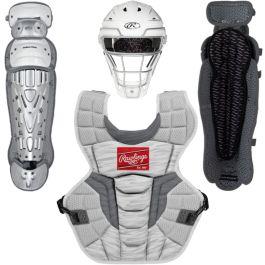 Rawlings Velo 2.0 Series Softball Catcher's Gear Set White/Sliver