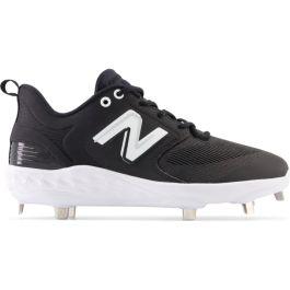 New Balance 3000v5 Metal Black/White Men's Baseball Cleat Shoes, Size: 7